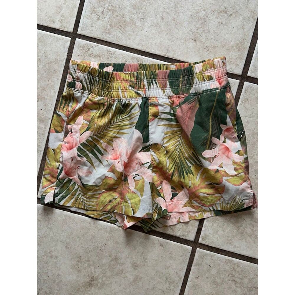 Girls Old Navy Floral Athletic Shorts Size Medium